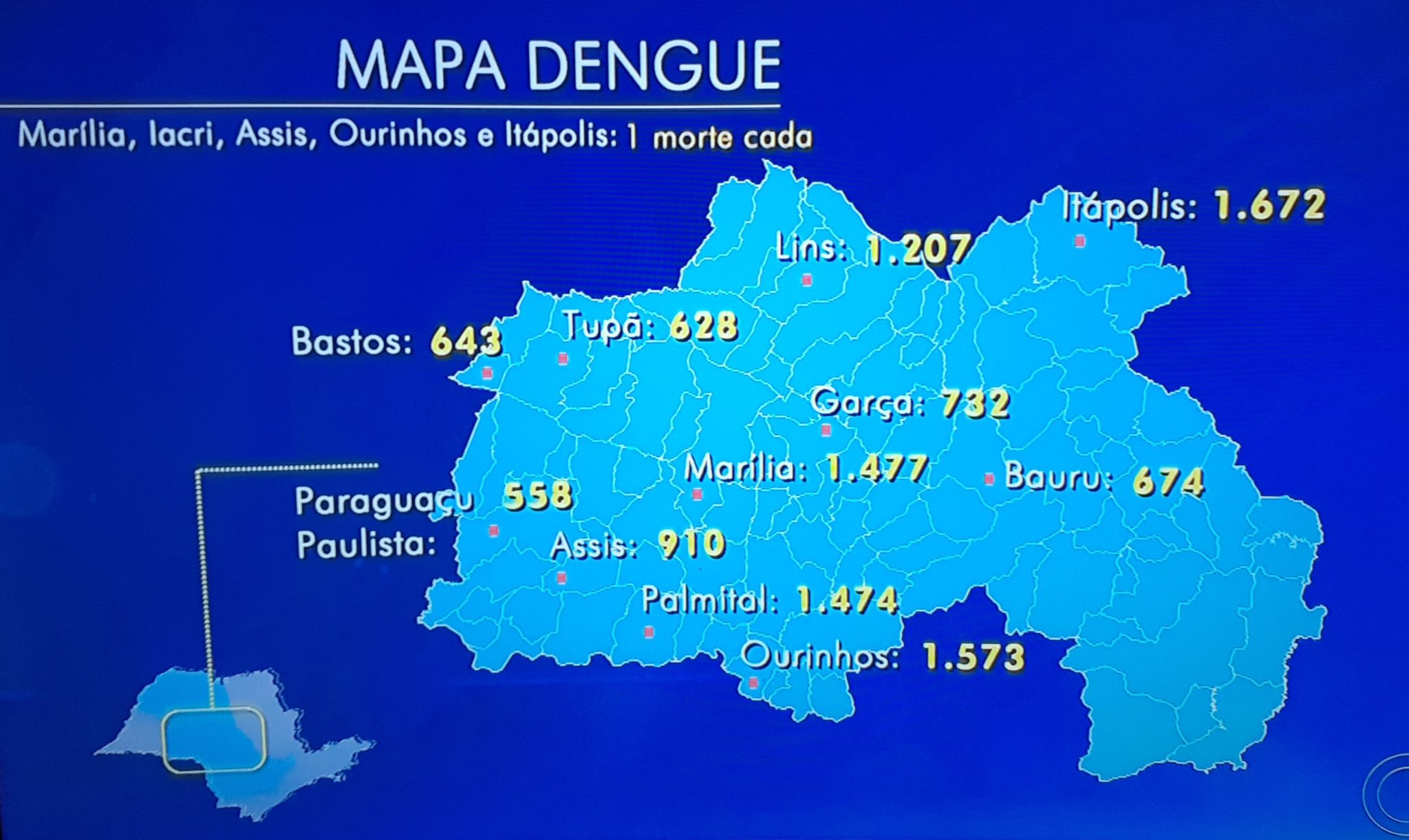 Mapa da Dengue Tupãense Notícias